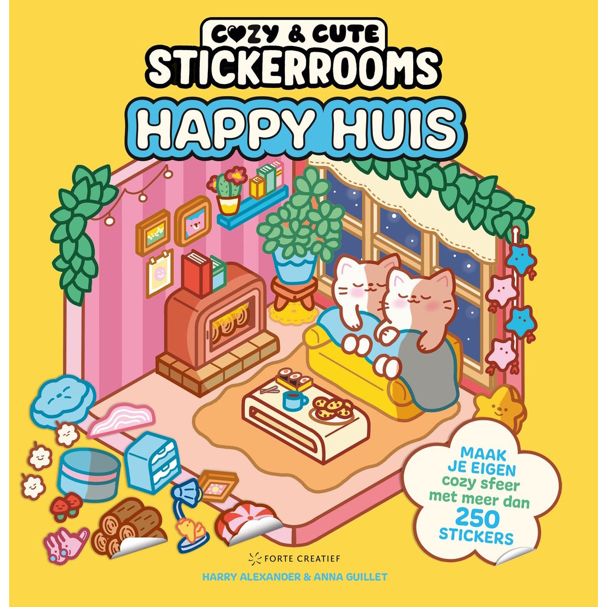 Stickerboek: Cozy & cute stickerrooms - Happy Huis (pre-order)