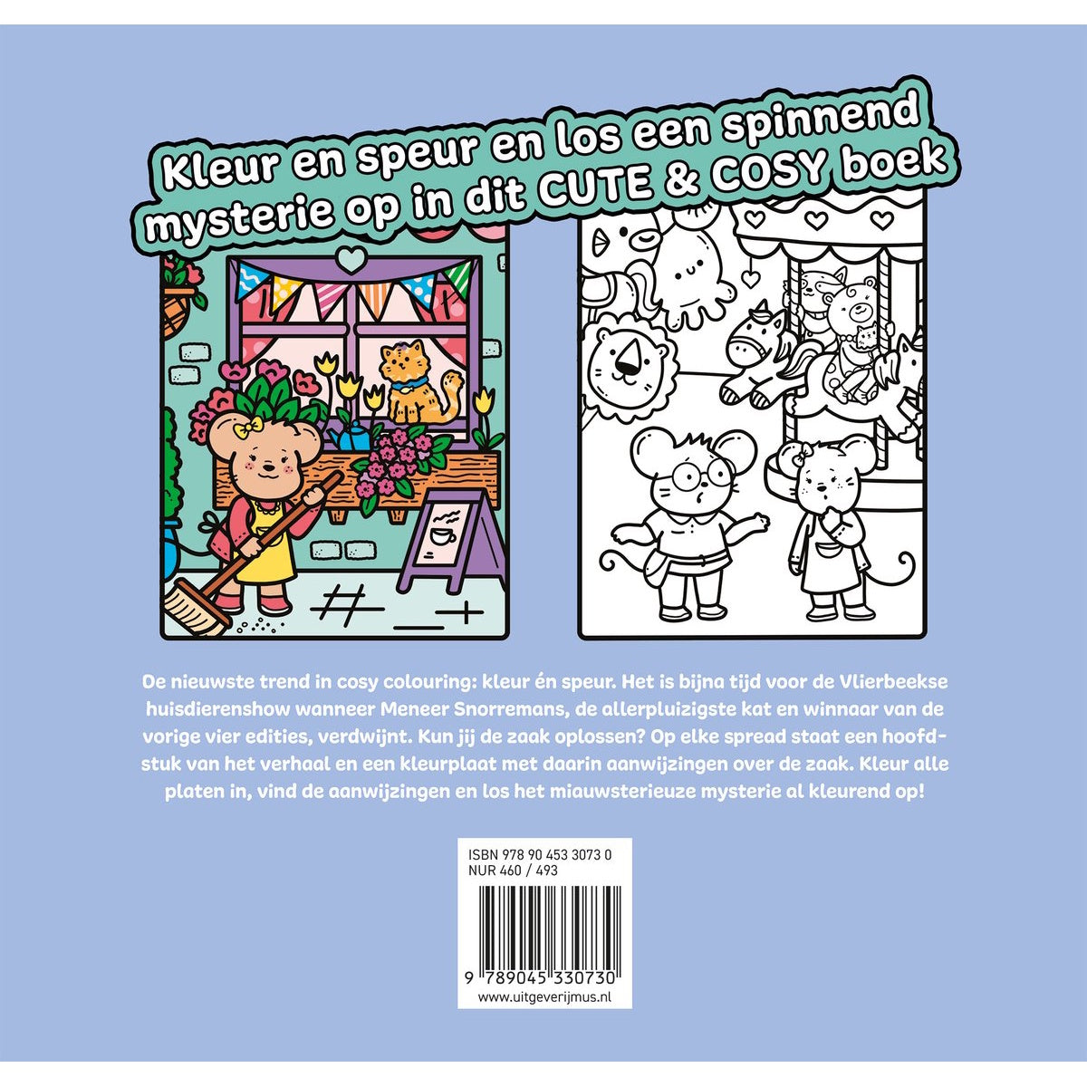 Cute & Cosy kleur en speur: De verdwenen kat