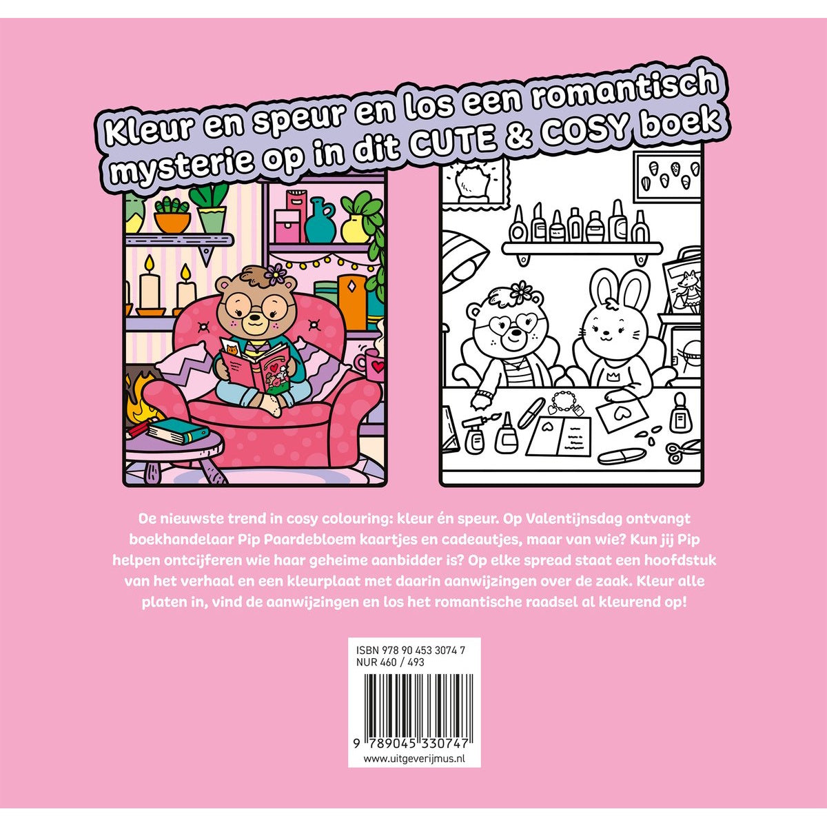 Cute & Cosy kleur en speur: De geheime aanbidder