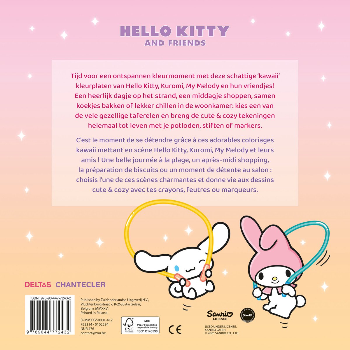 Kleurboek: Hello Kitty and Friends Cute & Cozy Color