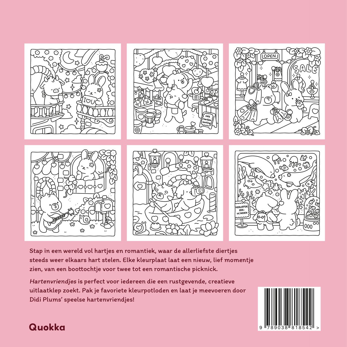 Hartenvriendjes Knuffelig & cozy kleurboek