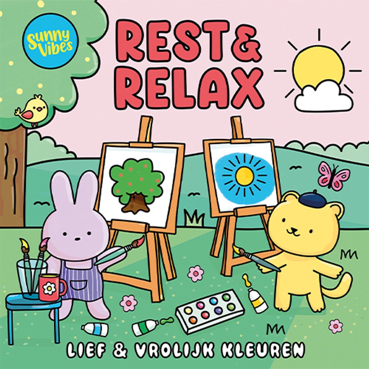 Kleurboek Sunny vibes - Rest & relax