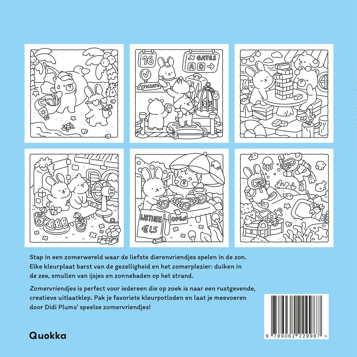 Zomervriendjes Koel & cozy kleurboek