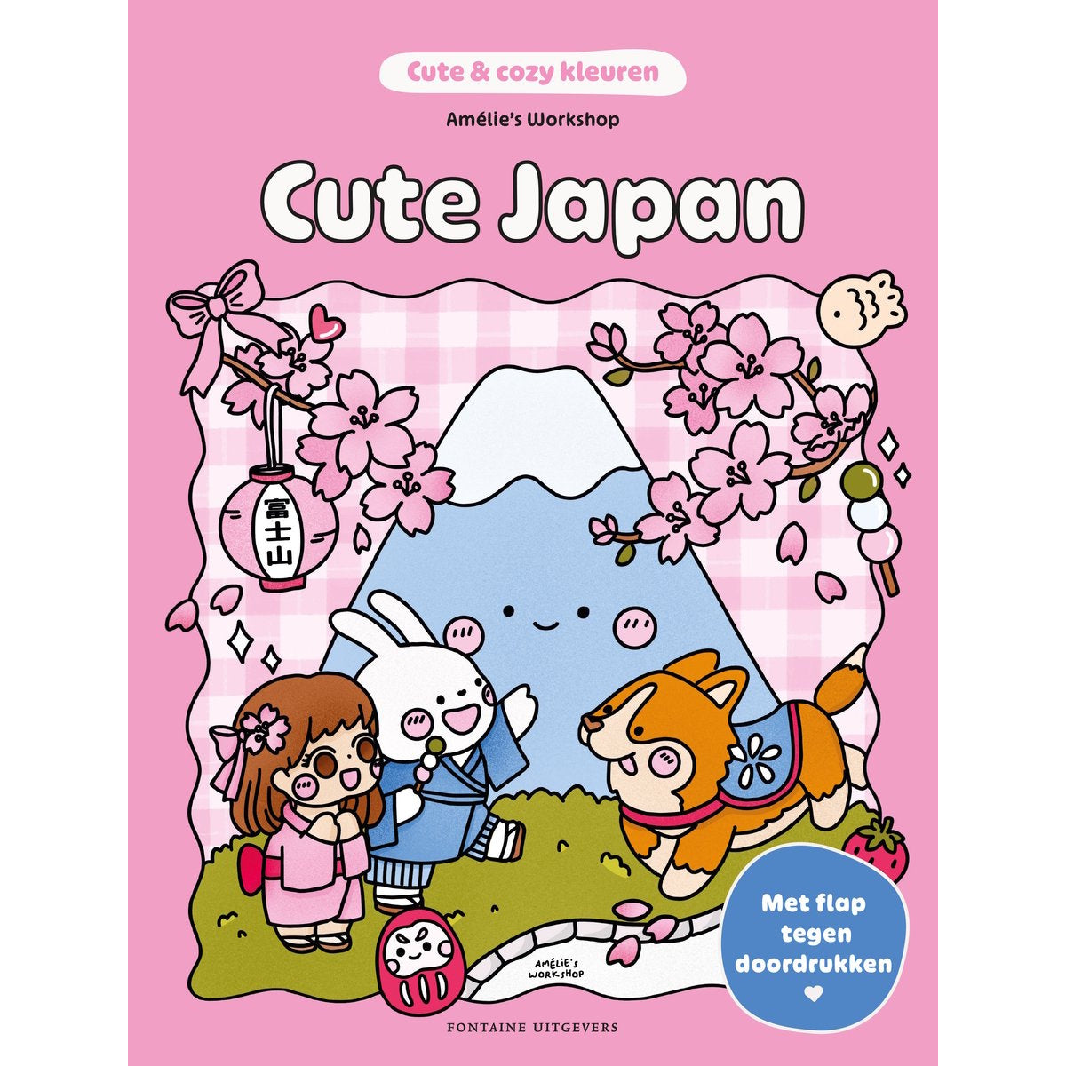 Kleurboek Cute & cozy kleuren - Cute Japan