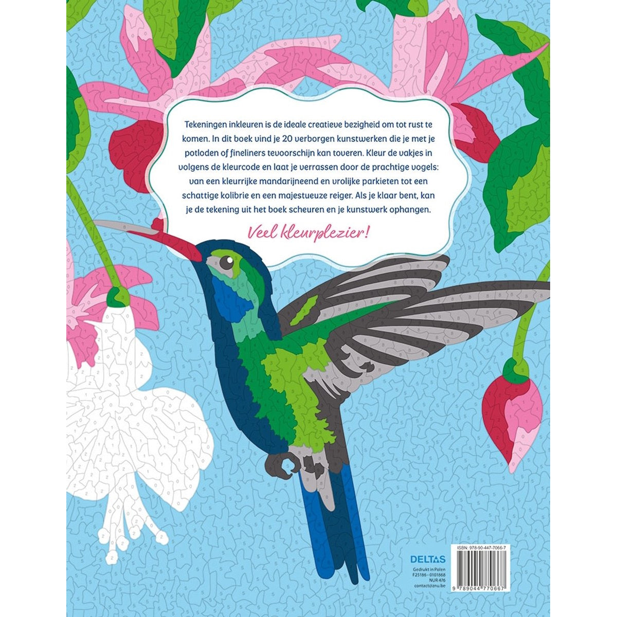 Vogels - Kleurplaten op nummer