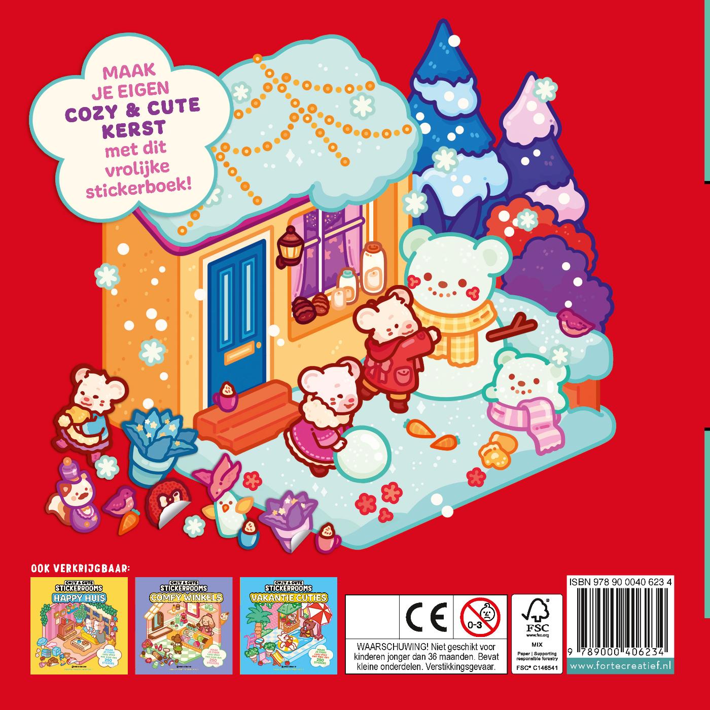 Stickerboek: Cozy & cute stickerrooms - Cozy Kerst (pre-order)