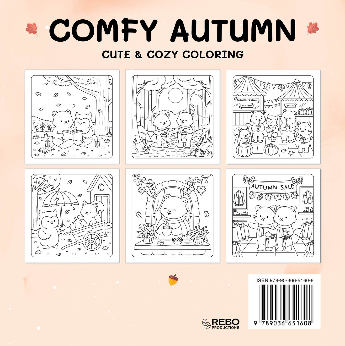 Kleurboek: Comfy autumn - Cute & cozy coloring (pre-order)