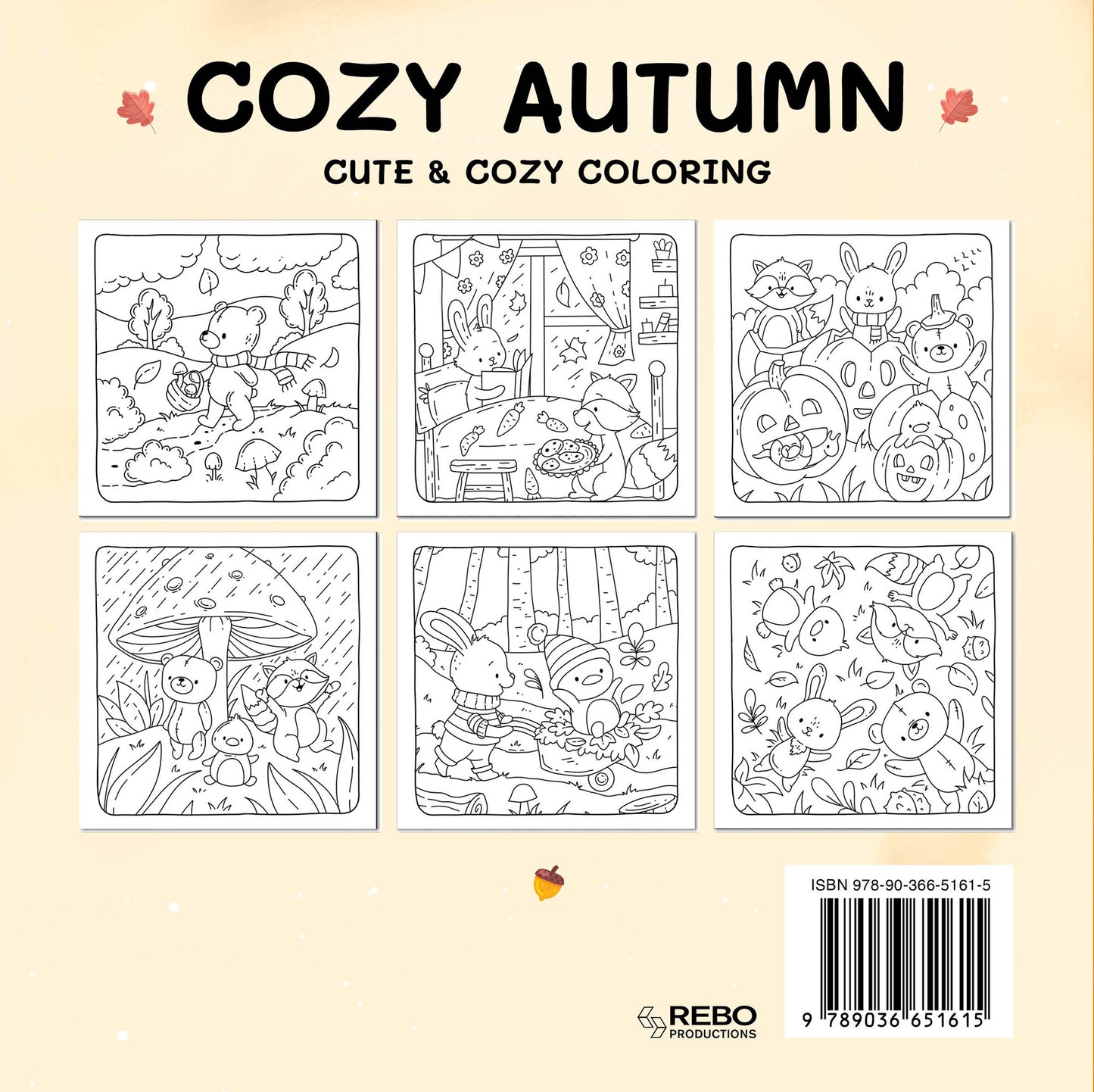 Kleurboek: Cozy autumn - Cute & cozy coloring