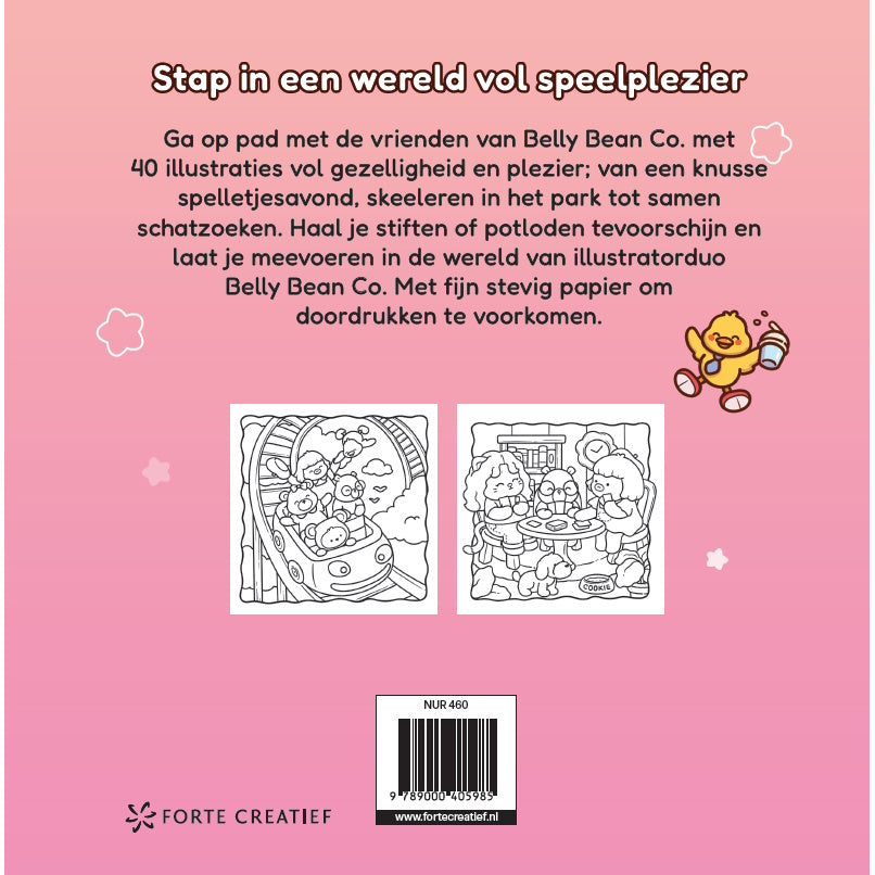 Kleurboek Cozy & cute Fun met vrienden