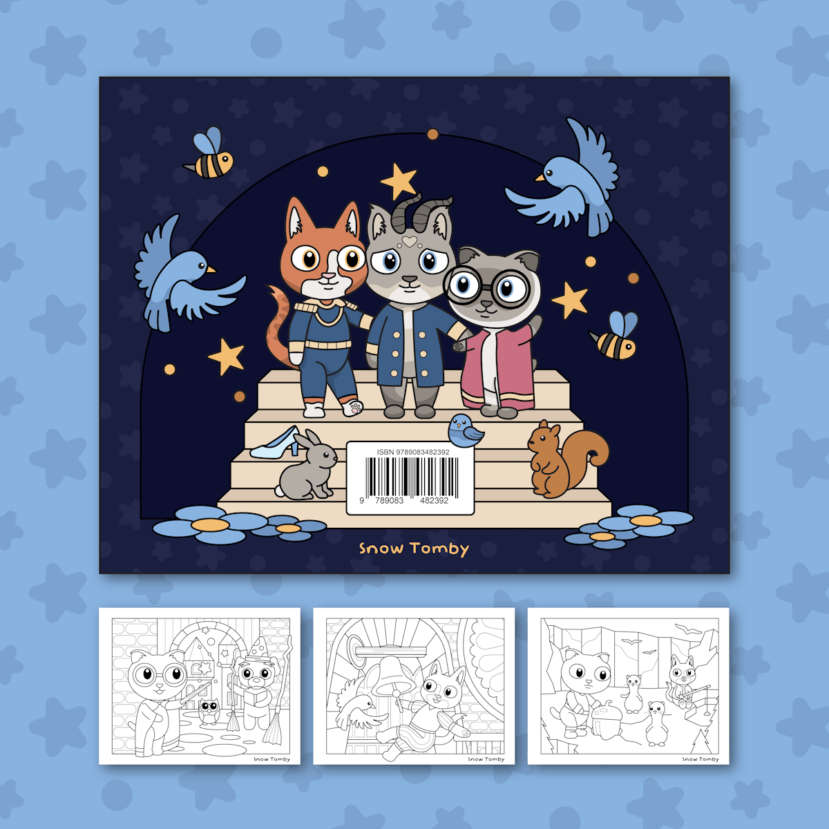 Kleurboek Snow Tomby - Whispers of Whiskers