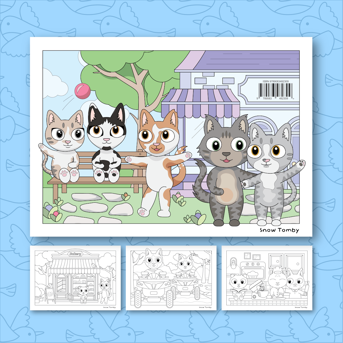 Kleurboek Snow Tomby - Kitty Kingdom