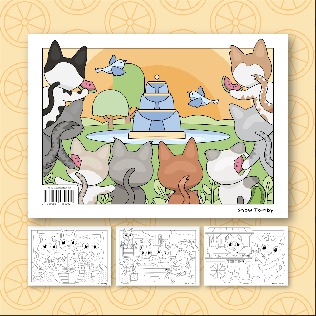 Kleurboek Snow Tomby - Kitty Spring Wonderland