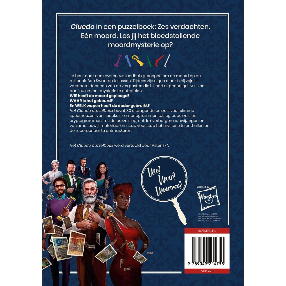Boekerij Boeken Het Cluedo puzzelboek
