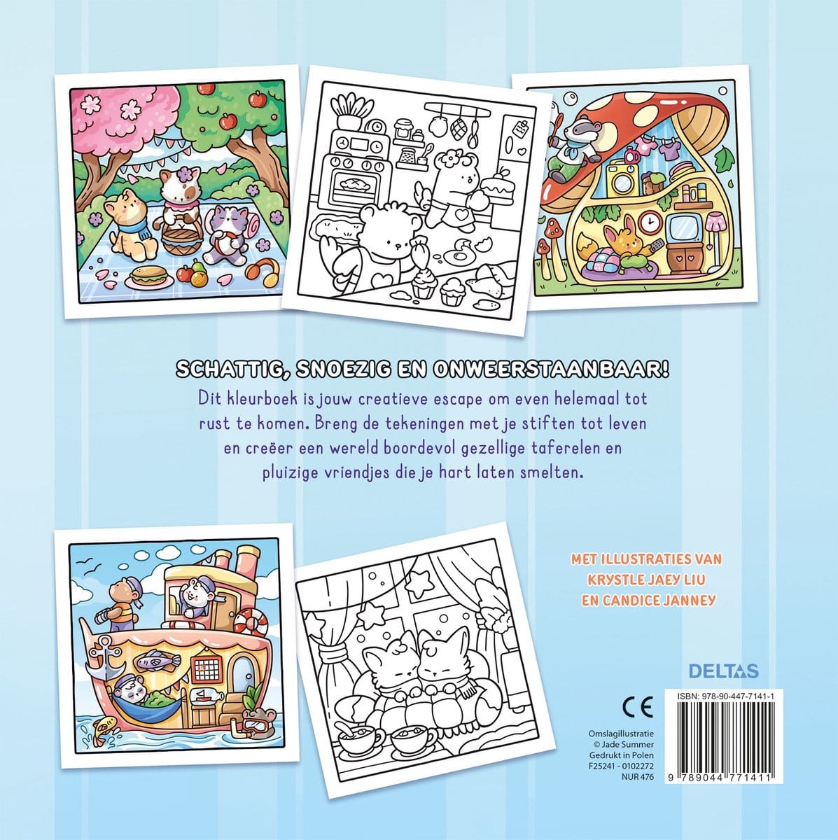 Deltas Boeken Kleurboek Comfy & Cute - Cozy