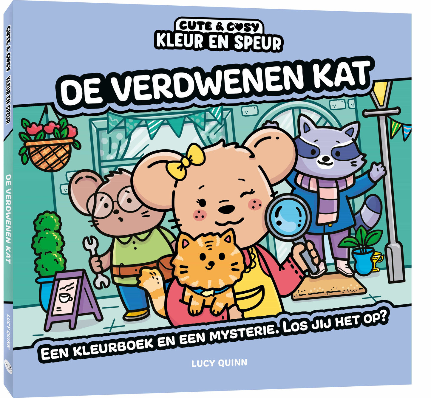 MUS Boeken Cute & Cosy kleur en speur: De verdwenen kat (pre-order)