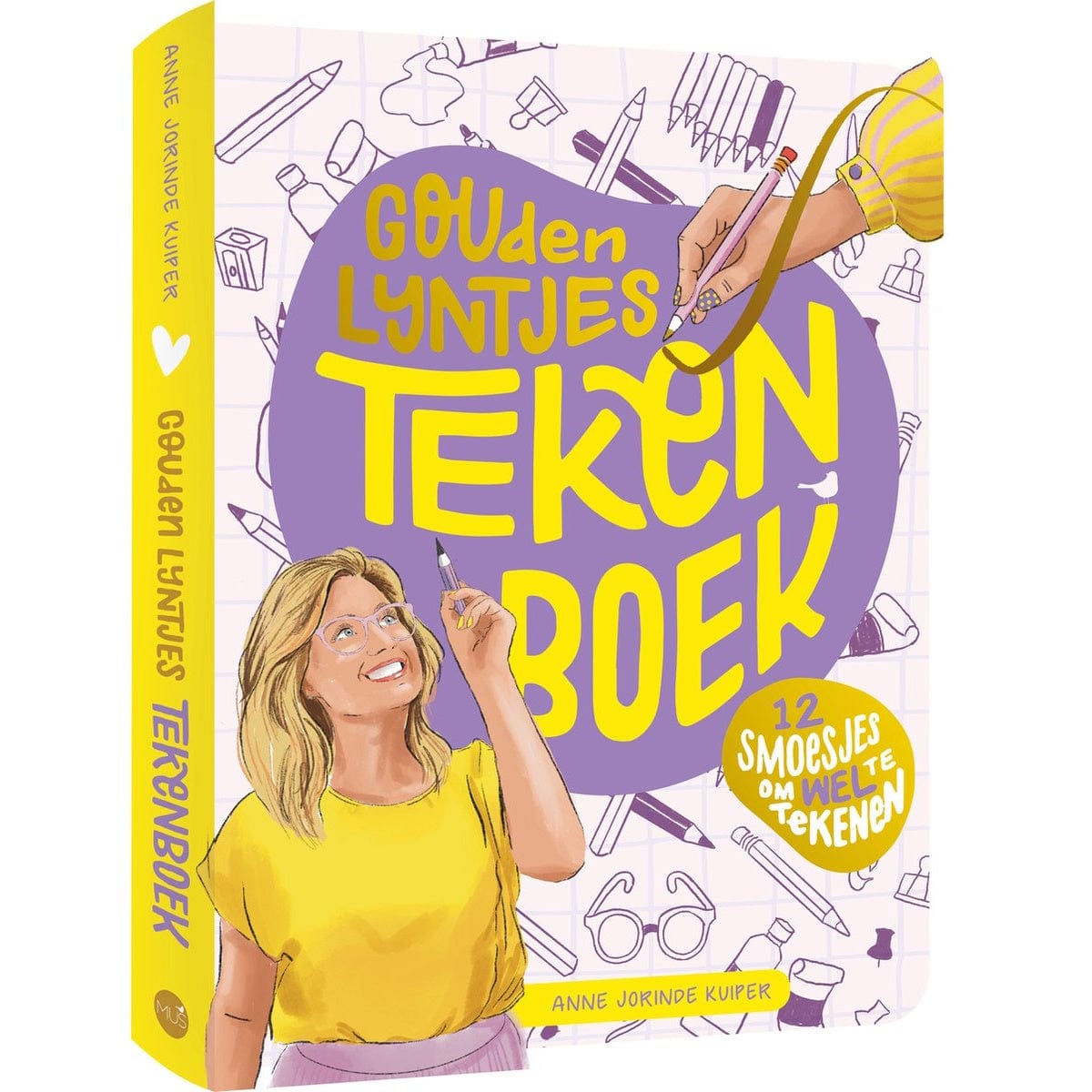 MUS Boeken Gouden lijntjes tekenboek