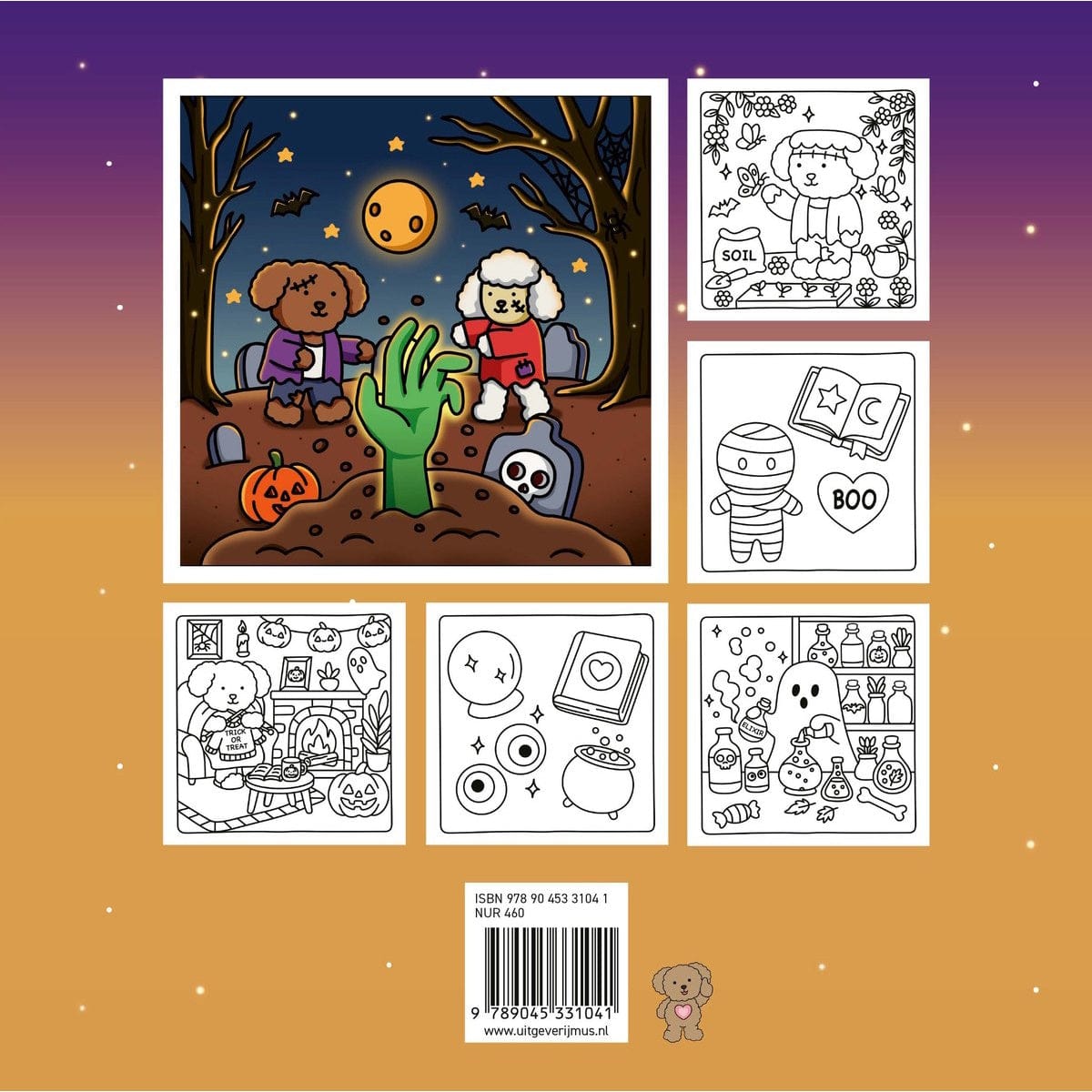 MUS Boeken Kleurboek Club Kokoro - Friendly Spooky