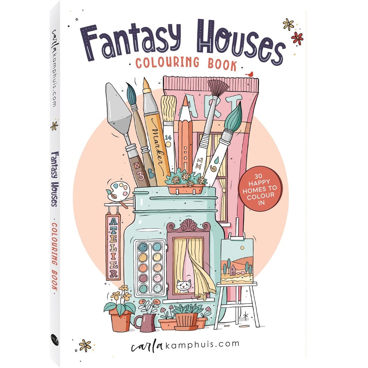 MUS Boeken Kleurboek Fantasy Houses