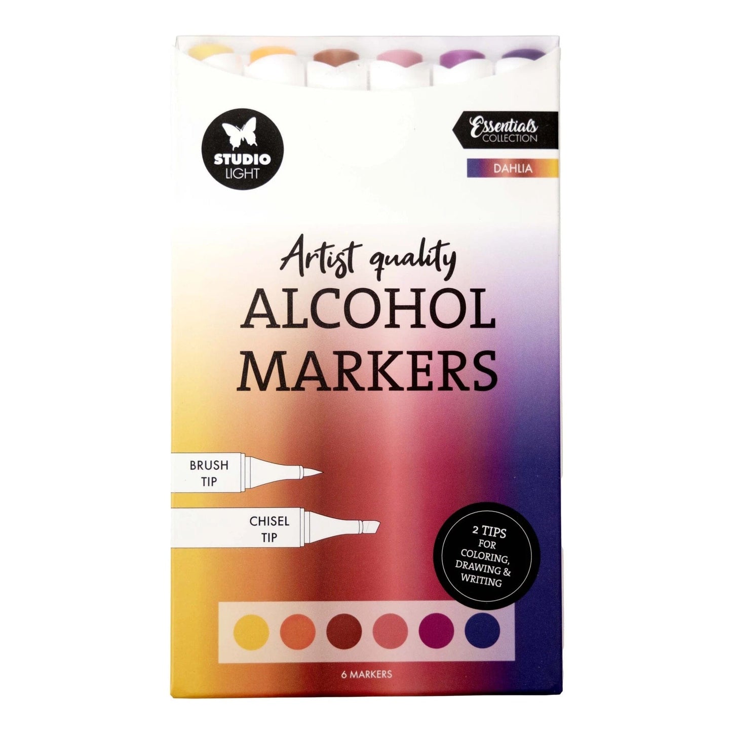 Studio Light Alcohol Markers Studio Light - Alcohol Markers Dahlia (6 stuks)