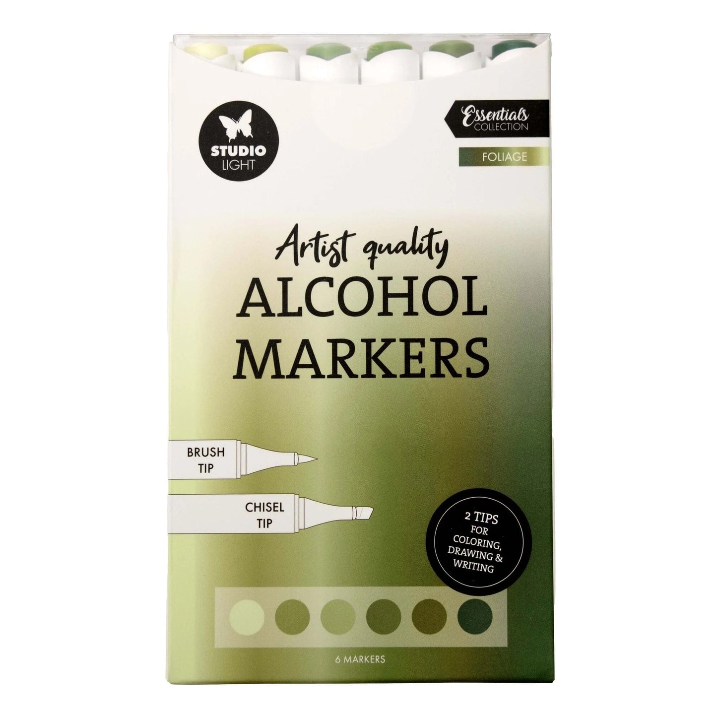 Studio Light Alcohol Markers Studio Light - Alcohol Markers Foliage (6 stuks)