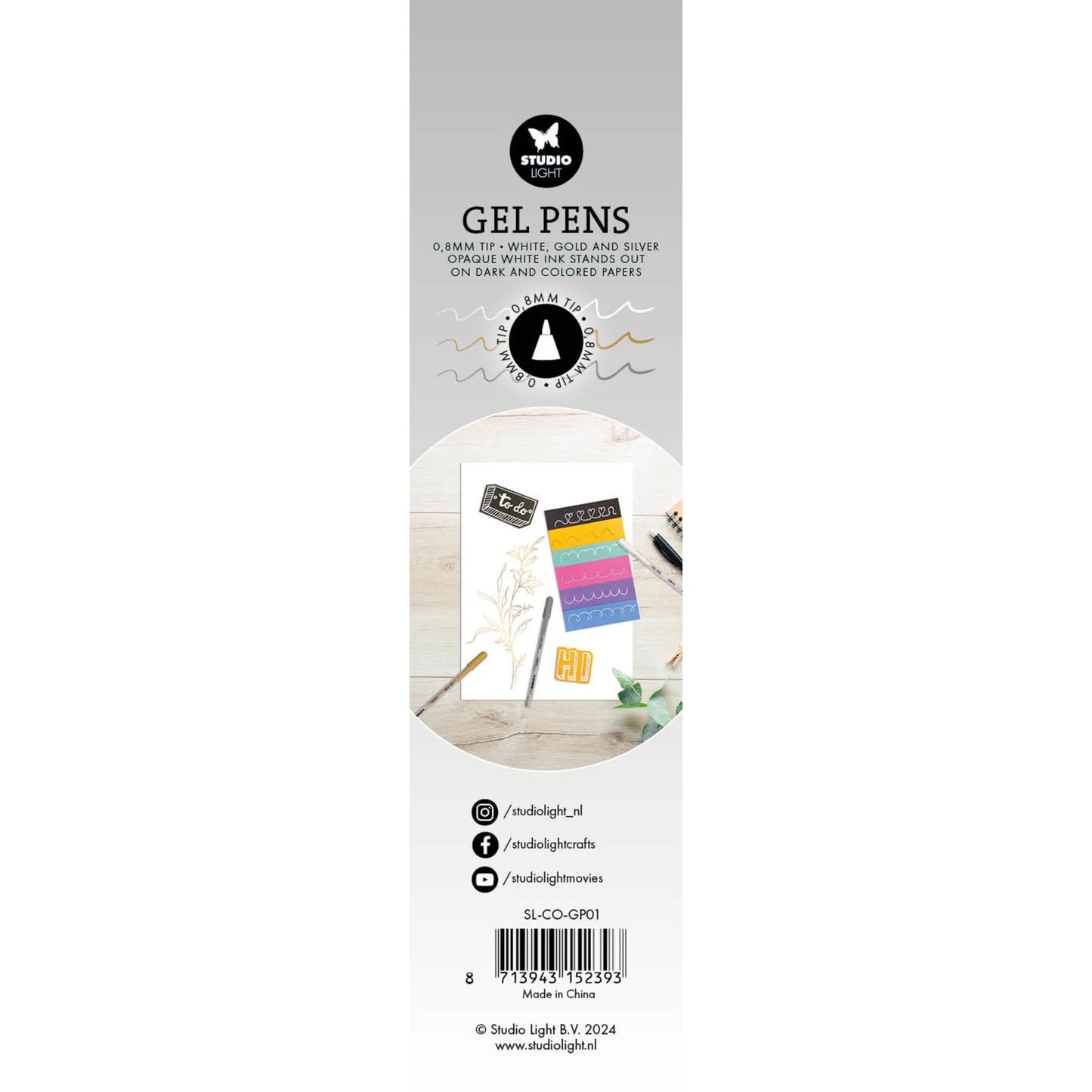 Studio Light - Gel Pens (White/Gold/Silver)