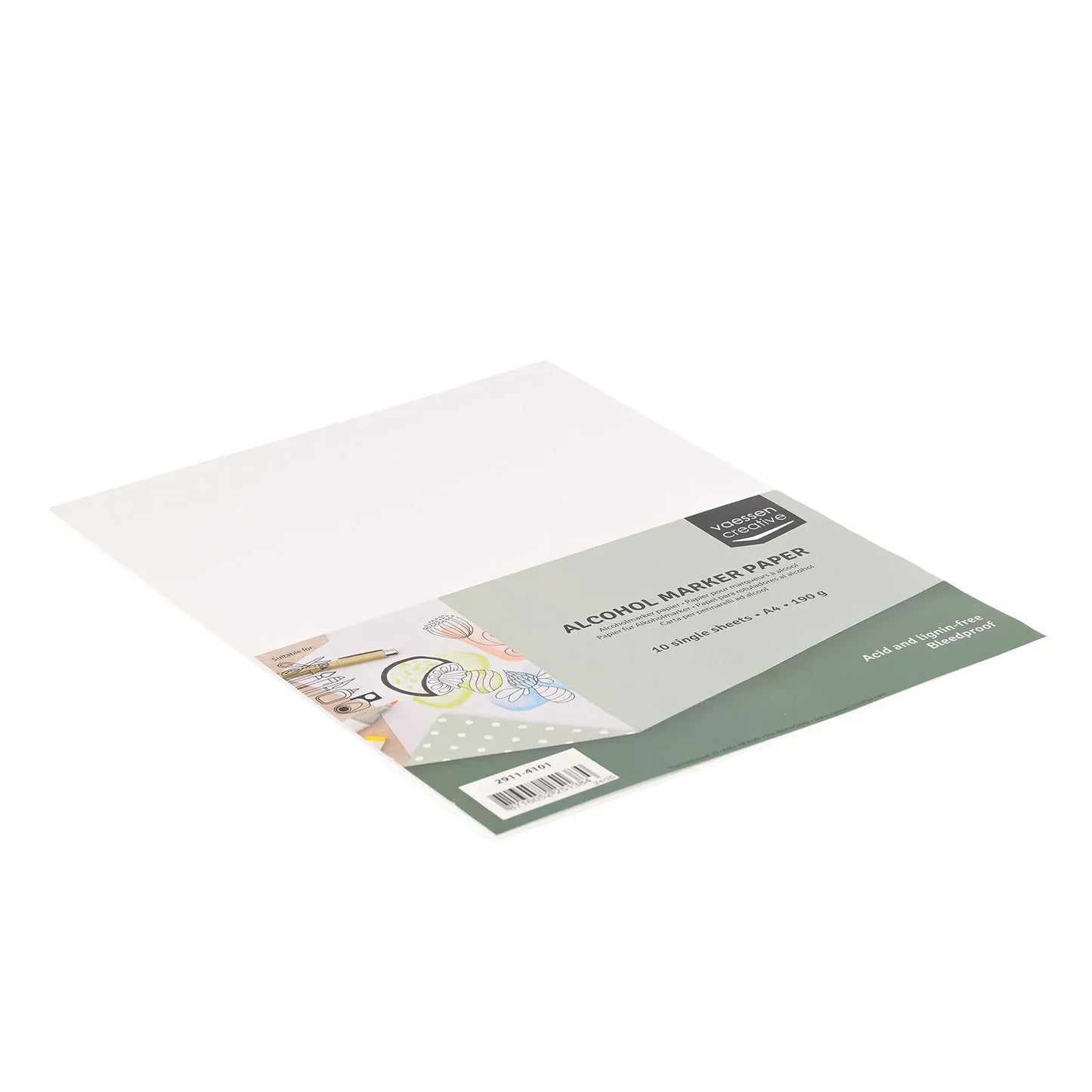 Vaessen Creative Papier Vaessen Creative - Alcoholmarker Papier A4 190g (50 stuks)
