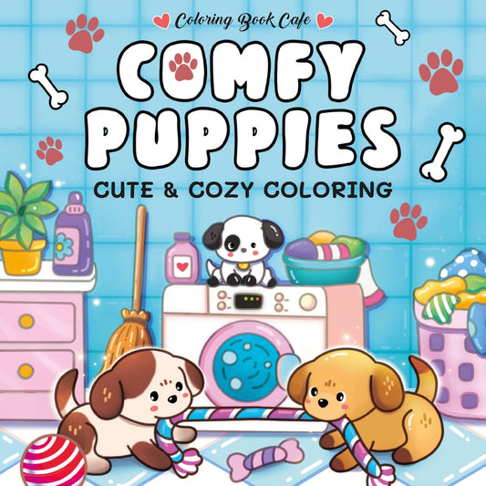 Kleurboek: Comfy puppies - Cute & cozy coloring (pre-order)