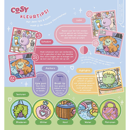 Kleurboek: Cosy Colouring - Geluksmomentjes (pre-order)