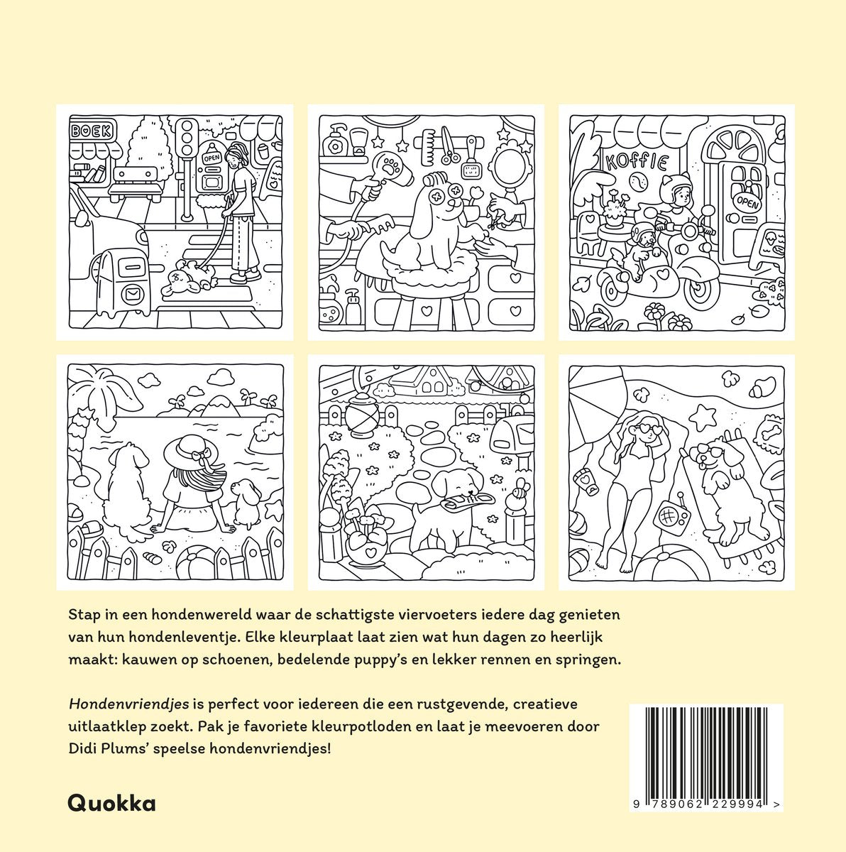 Hondenvriendjes Cozy & kwispelend kleurboek