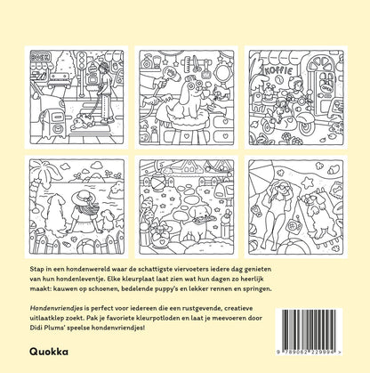 Hondenvriendjes Cozy & kwispelend kleurboek