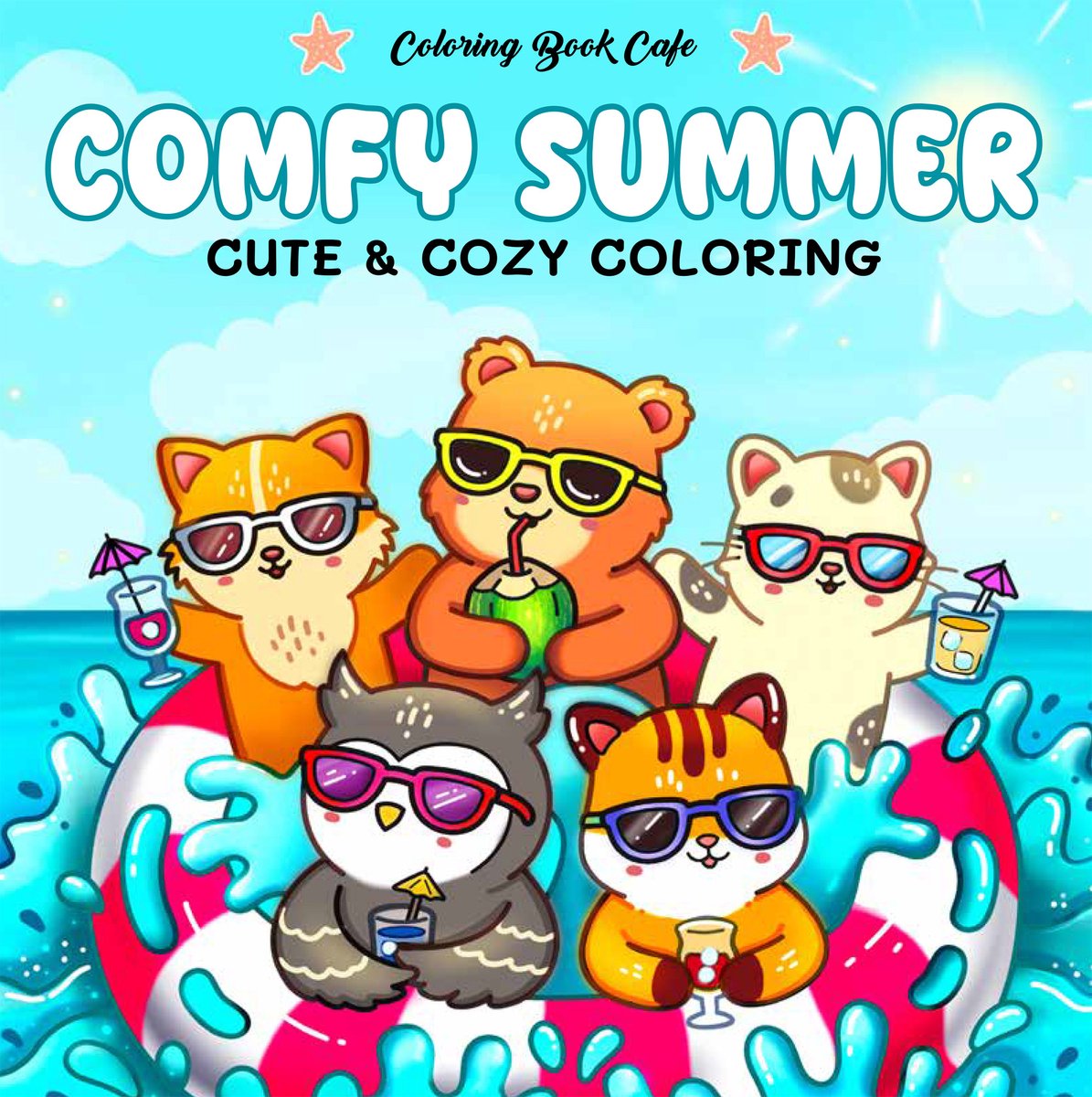 Kleurboek: Comfy summer - Cute & cozy coloring