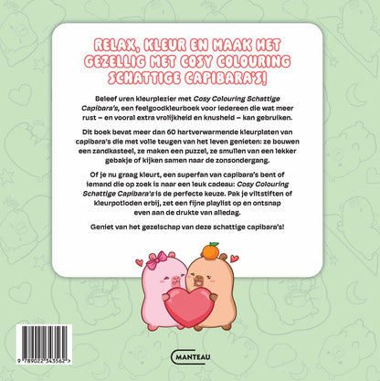 Kleurboek Cosy Colouring Schattige Capibara's