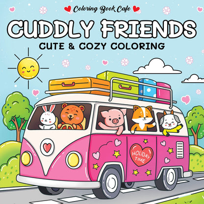 Kleurboek: Cuddly friends - Cute & cozy coloring
