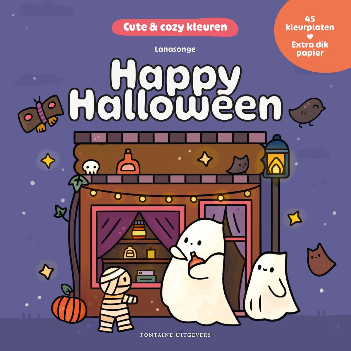 Cute & cozy kleuren - Happy Halloween (pre-order)
