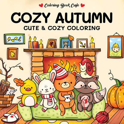 Kleurboek: Cozy autumn - Cute & cozy coloring