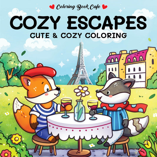 Kleurboek: Cozy escapes - Cute & cozy coloring