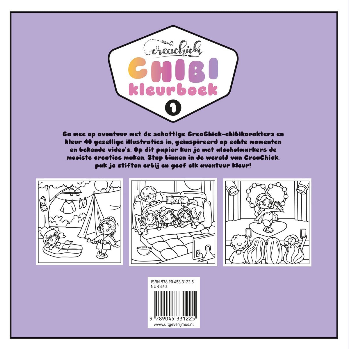 CreaChick Chibikleurboek 1 (pre-order)