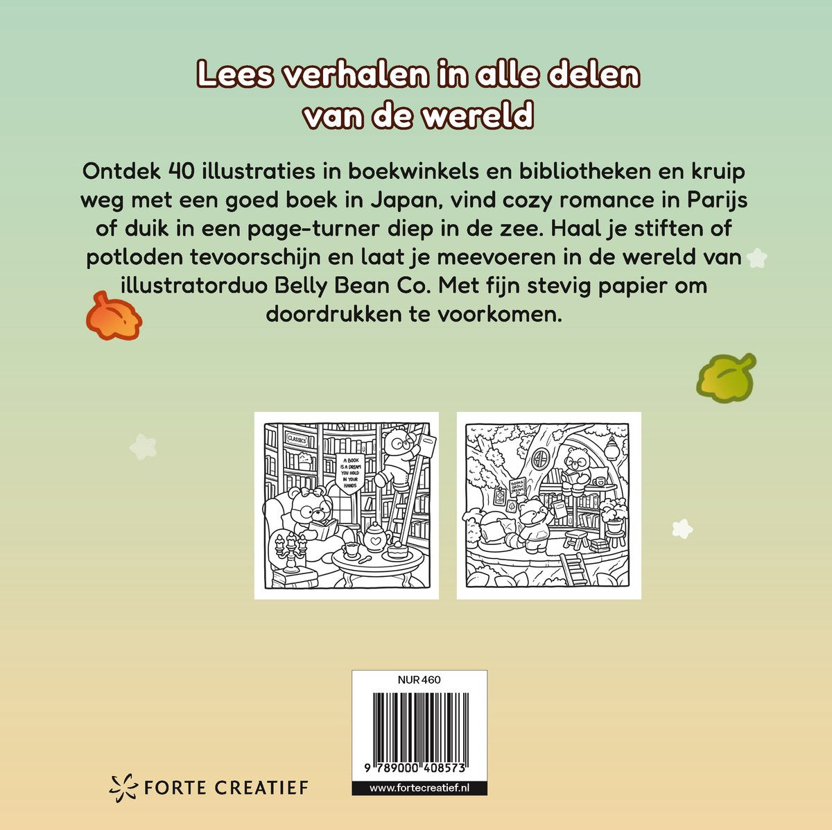 Kleurboek Cozy & cute in de boekwinkel (pre-order)