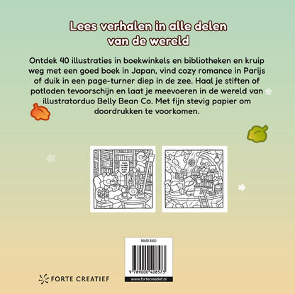Kleurboek Cozy & cute in de boekwinkel (pre-order)