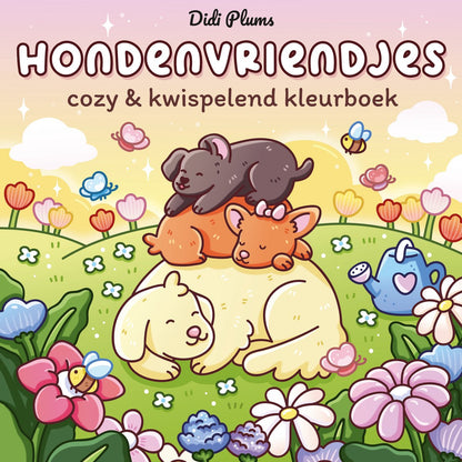 Hondenvriendjes Cozy & kwispelend kleurboek