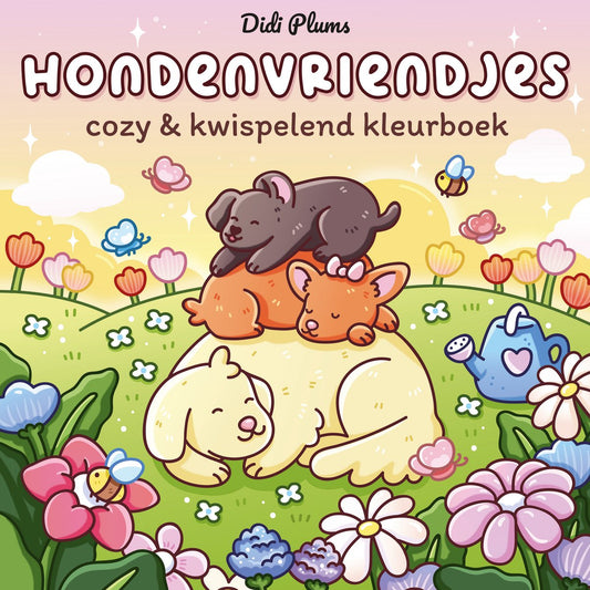 Hondenvriendjes Cozy & kwispelend kleurboek