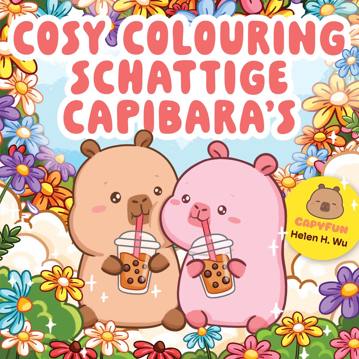 Kleurboek Cosy Colouring Schattige Capibara's