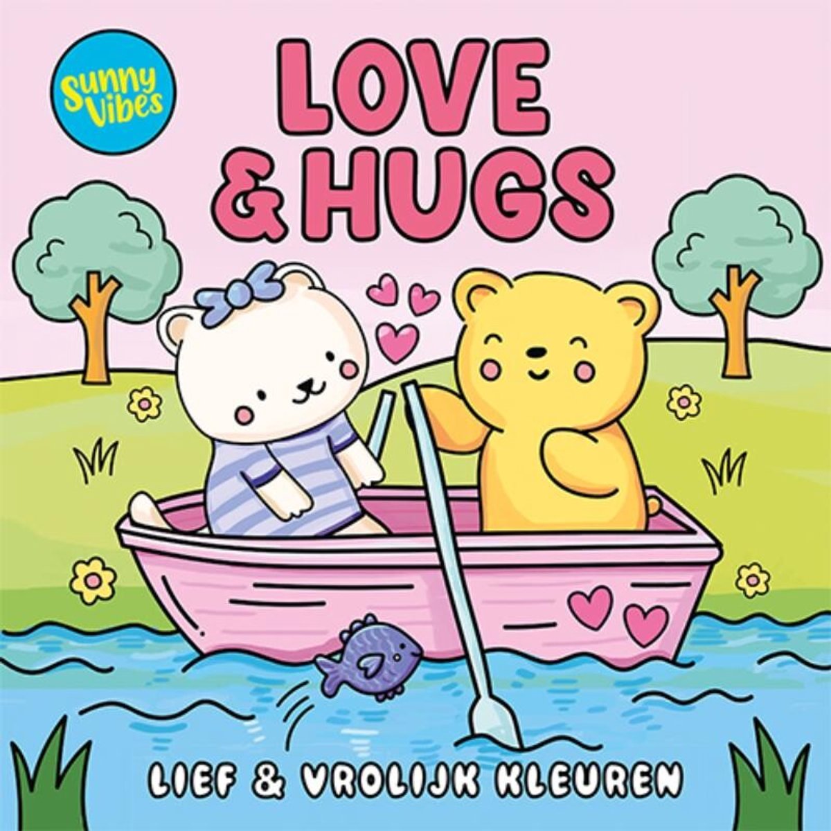 Kleurboek Sunny vibes - Love & hugs