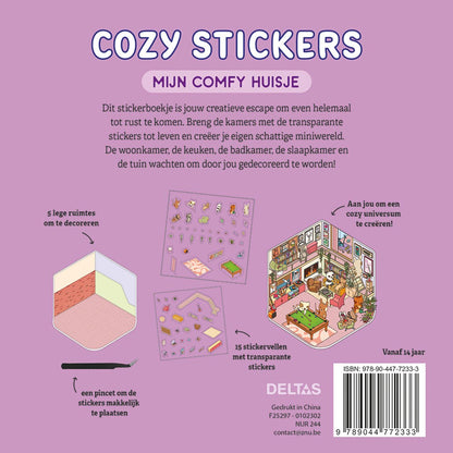 Stickerboek: Cozy Stickers - Mijn comfy huisje