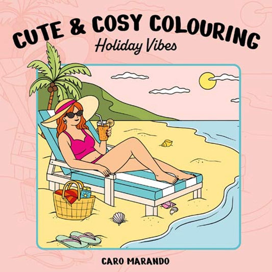 Kleurboek Cute & Cosy Colouring - Holiday Vibes (pre-order)