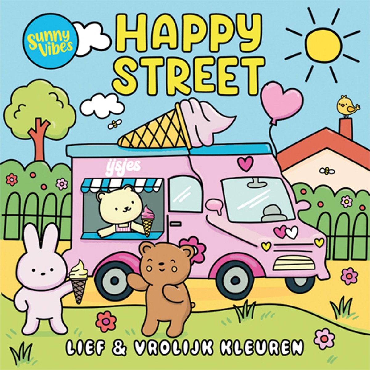 Kleurboek Sunny vibes - Happy street