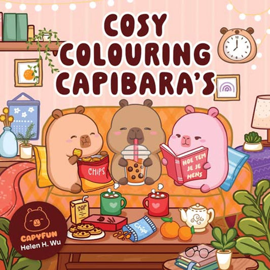 Kleurboek Cosy Colouring - Capibara’s (pre-order)