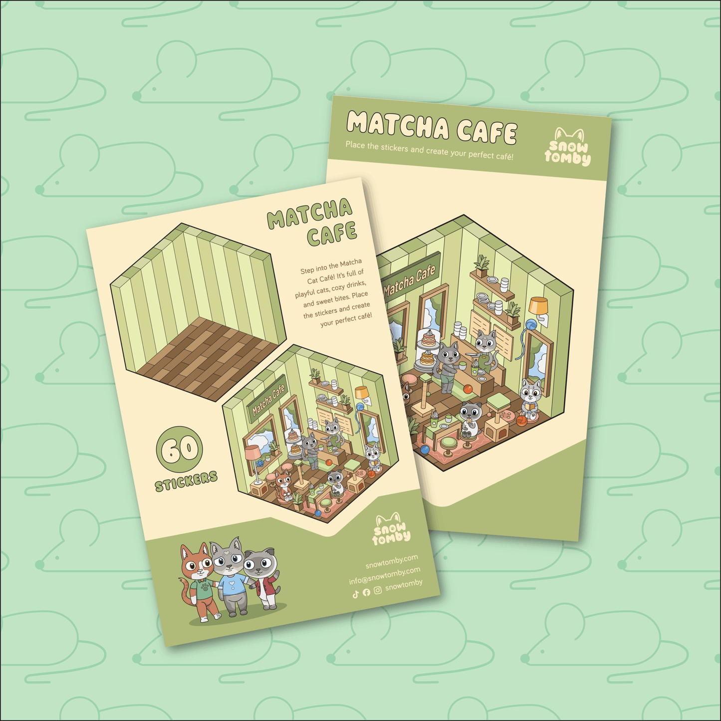 DIY Stickerkamer - Matcha Café