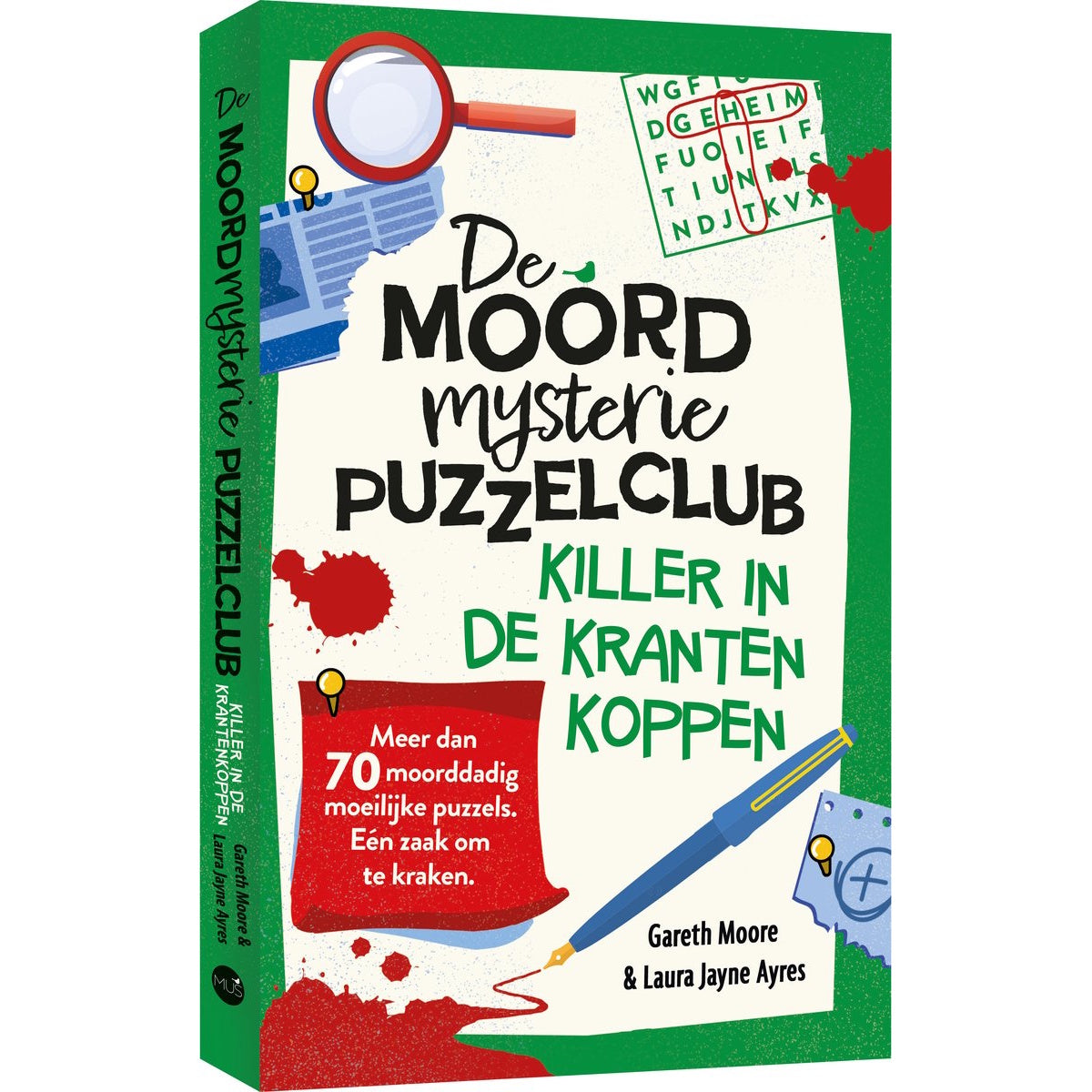Puzzelboek De Moordmysterie Puzzelclub 3 - Killer in de krantenkoppen