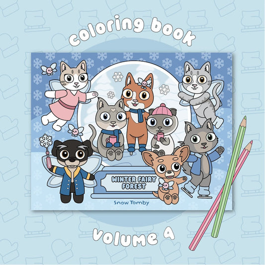 Kleurboek Snow Tomby - Winter Fairy Forest